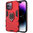 Slim Armour Shockproof Case / Finger Ring / Holder Stand for Apple iPhone 14 Pro Max - Red