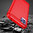 Flexi Slim Carbon Fibre Case for Motorola Moto G50 5G - Brushed Red