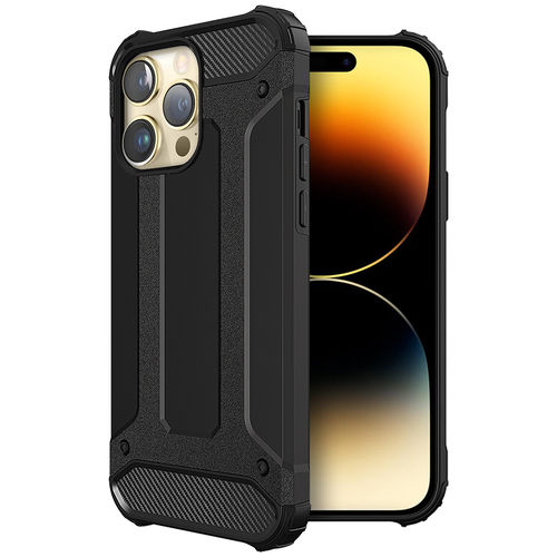 Military Defender Tough Shockproof Case for Apple iPhone 14 Pro - Black