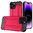 Military Defender Tough Shockproof Case for Apple iPhone 14 Pro Max - Pink