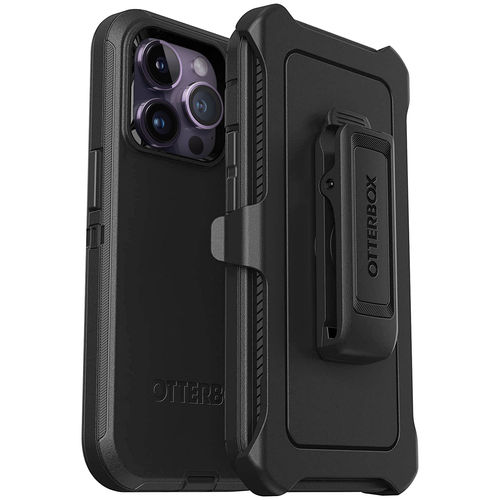 OtterBox Defender Shockproof Case / Belt Clip for Apple iPhone 14 Pro Max - Black