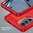 Flexi Slim Carbon Fibre Case for Motorola Moto G62 - Brushed Red