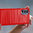 Flexi Slim Carbon Fibre Case for Motorola Moto G62 - Brushed Red