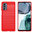 Flexi Slim Carbon Fibre Case for Motorola Moto G62 - Brushed Red