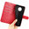 Leather Wallet Case & Card Holder Pouch for Nokia G50 5G - Red