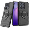 Slim Armour Shockproof Case / Finger Ring / Holder Stand for Oppo Reno8 Pro - Black