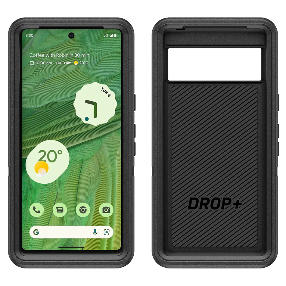 OtterBox Defender Shockproof Case / Belt Clip for Google Pixel 7 - Black