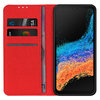 Leather Wallet Case & Card Holder Pouch for Samsung Galaxy XCover6 Pro - Red