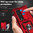 Slim Armour Shockproof Case / Slide Cover / Ring Stand for Samsung Galaxy Z Fold4 - Red
