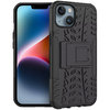 Dual Layer Rugged Tough Case & Stand for Apple iPhone 14 Plus - Black