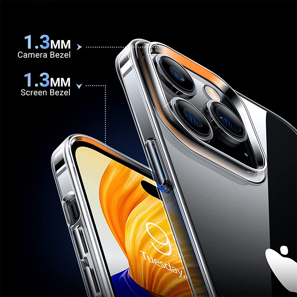 Flexi Slim Gel Case for Apple iPhone 14 Pro - Clear (Gloss Grip)