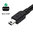 Long Mini-USB to USB 2.0 Data Charging Cable (1.5m) - Black