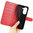 Leather Wallet Case & Card Holder Pouch for Asus Zenfone 9 / 10 - Red