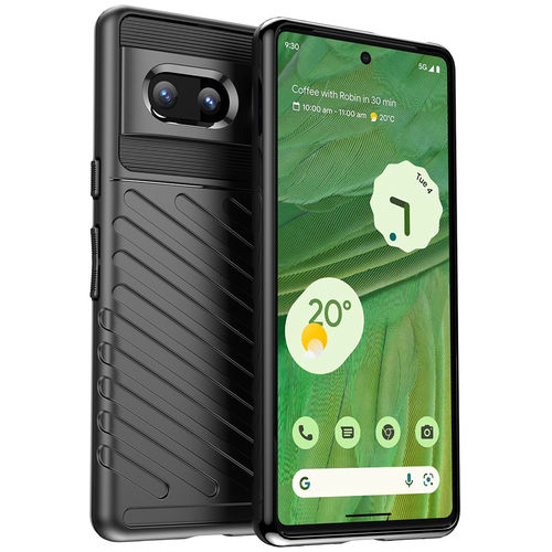 Flexi Thunder Tough Shockproof Case for Google Pixel 7 - Black (Texture)