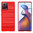 Flexi Slim Carbon Fibre Case for Motorola Edge 30 Fusion - Brushed Red