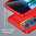 Flexi Slim Carbon Fibre Case for Motorola Edge 30 - Brushed Red