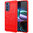 Flexi Slim Carbon Fibre Case for Motorola Edge 30 - Brushed Red