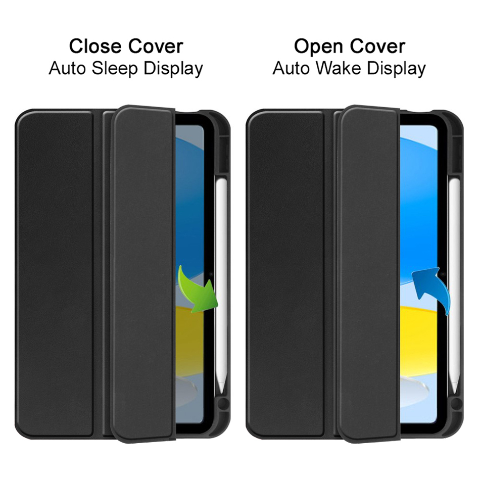 Trifold (Sleep/Wake) Smart Case for Apple iPad (A16) 11-inch (2025) / 10.9-inch (2022) - Black