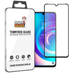 Full Coverage Tempered Glass Screen Protector for TCL 30 5G - Black
