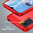 Flexi Slim Carbon Fibre Case for Motorola Moto E22i - Brushed Red