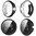 (2-Pack) Flexi Slim Bumper Case for Google Pixel Watch 3 / 2 / 1 (41mm) - Black (Frame)