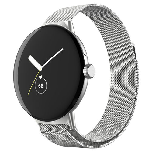 Milanese Loop Magnetic Stainless Steel Band for Google Pixel Watch / Watch 2 - Silver