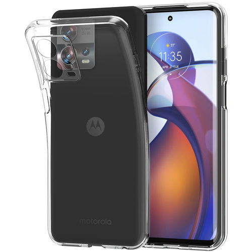 Flexi Slim Gel Case for Motorola Edge 30 Fusion - Clear (Gloss Grip)