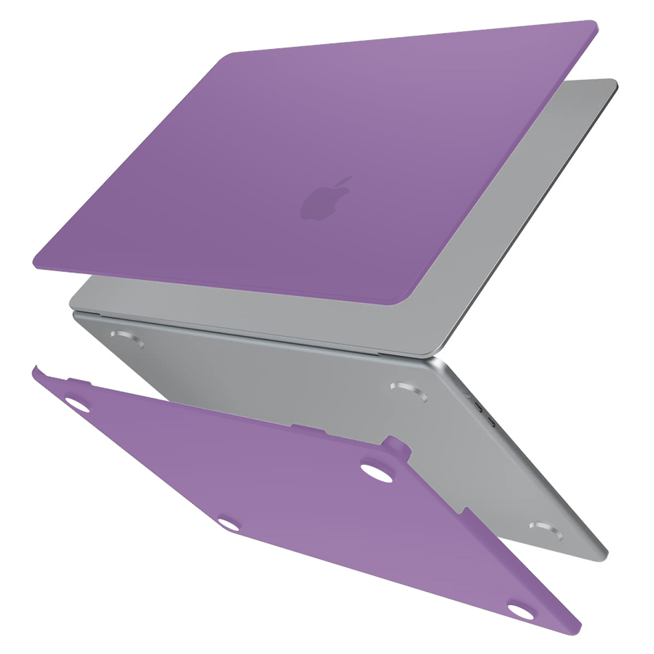 Frosted Hard Shell Case for Apple MacBook Air (13-inch) 2025 / 2024 / 2022 - Purple (Matte)
