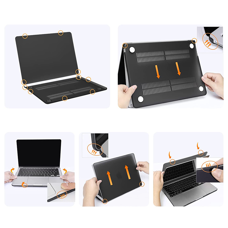 Frosted Hard Shell Case for Apple MacBook Air (13-inch) 2025 / 2024 / 2022 - Purple (Matte)