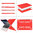 Frosted Hard Shell Case for Apple MacBook Air (13-inch) 2025 / 2024 / 2022 - Red (Matte)