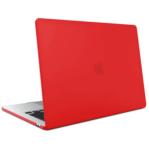 Frosted Hard Shell Case for Apple MacBook Air (13-inch) 2025 / 2024 / 2022 - Red (Matte)