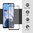 Full Coverage Tempered Glass Screen Protector for Motorola Moto E22i - Black