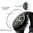(2-Pack) Flexi Slim Bumper Case for Google Pixel Watch 3 / 2 / 1 (41mm) - Clear (Frame)