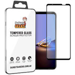 Full Coverage Tempered Glass Screen Protector for Asus ROG Phone 6D Ultimate - Black