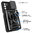 Heavy Duty Shockproof Slide Case / Finger Ring Holder for Motorola Edge 30 Pro - Black