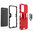 Slim Armour Shockproof Case / Finger Ring Holder for Oppo A57 4G - Red
