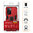 Slim Armour Shockproof Case / Finger Ring Holder for Oppo A57 4G - Red