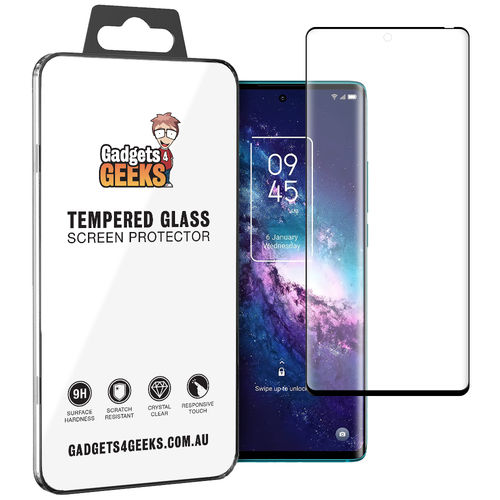 3D Curved Tempered Glass Screen Protector for TCL 20 Pro 5G - Black