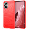 Flexi Slim Carbon Fibre Case for Oppo Reno8 Lite - Brushed Red