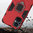 Slim Armour Shockproof Case / Finger Ring Holder for Oppo Reno8 Lite - Red