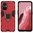 Slim Armour Shockproof Case / Finger Ring Holder for Oppo Reno8 Lite - Red