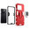 Slim Armour Shockproof Case / Finger Ring Holder for OnePlus 10T - Red