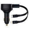 Baseus Enjoyment (30W) Retractable USB Type-C / Lightning Cable Car Charger