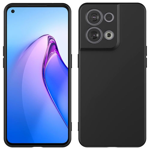 Flexi Stealth Liquid Silicone Case for Oppo Reno8 - Black (Matte)