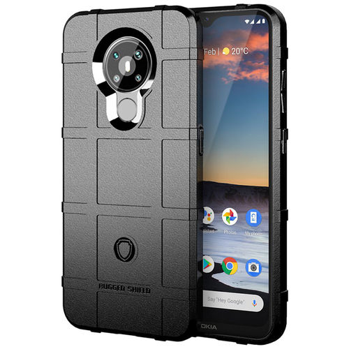 Anti-Shock Grid Texture Shockproof Case for Nokia 5.3 - Black