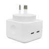 (40W) Dual USB Type-C PD / Wall Charger / Power Adapter for Phone / Tablet