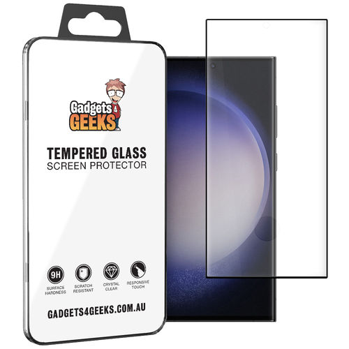 Full Coverage Curved Tempered Glass Screen Protector for Samsung Galaxy S23 Ultra