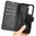 Leather Wallet Case & Card Holder Pouch for Samsung Galaxy S23 - Black