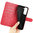 Leather Wallet Case & Card Holder Pouch for Samsung Galaxy S23 - Red