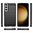 Flexi Slim Carbon Fibre Case for Samsung Galaxy S23 - Brushed Black